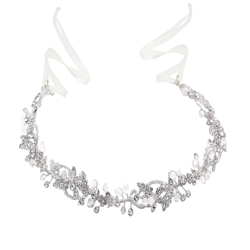 ATHENA COLLECTION - CRYSTAL SPARKLE VINE - SILVER HP181