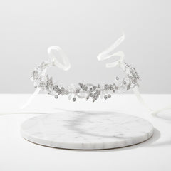 ATHENA COLLECTION - CRYSTAL SPARKLE VINE - SILVER HP181