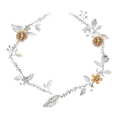 ATHENA COLLECTION - GLITZY PINK BLUSH VINE - HP163 SILVER