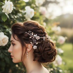 ATHENA COLLECTION - GLITZY PINK BLUSH VINE - HP163 SILVER