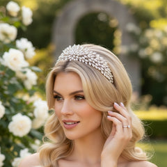 CUBIC ZIRCONIA COLLECTION - LUXE GLAM HEADBAND - AHB37
