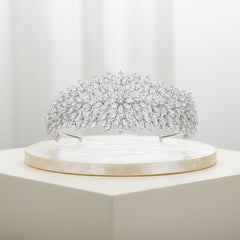 CUBIC ZIRCONIA COLLECTION - LUXE GLAM HEADBAND - AHB37