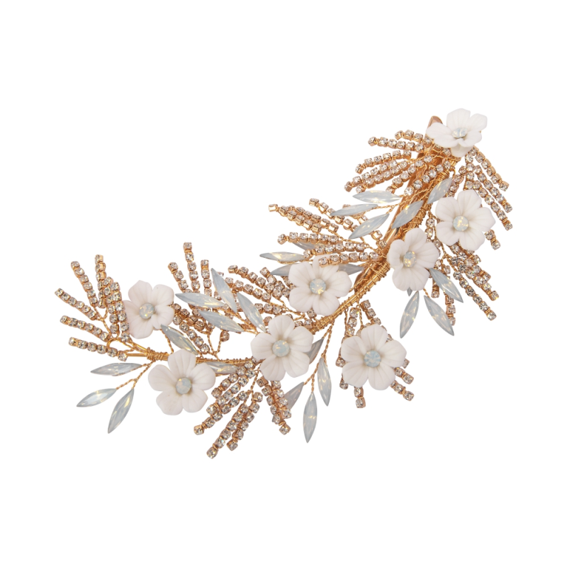 ATHENA COLLECTION - CHARLOTTE HEADPIECE -HC203  GOLD