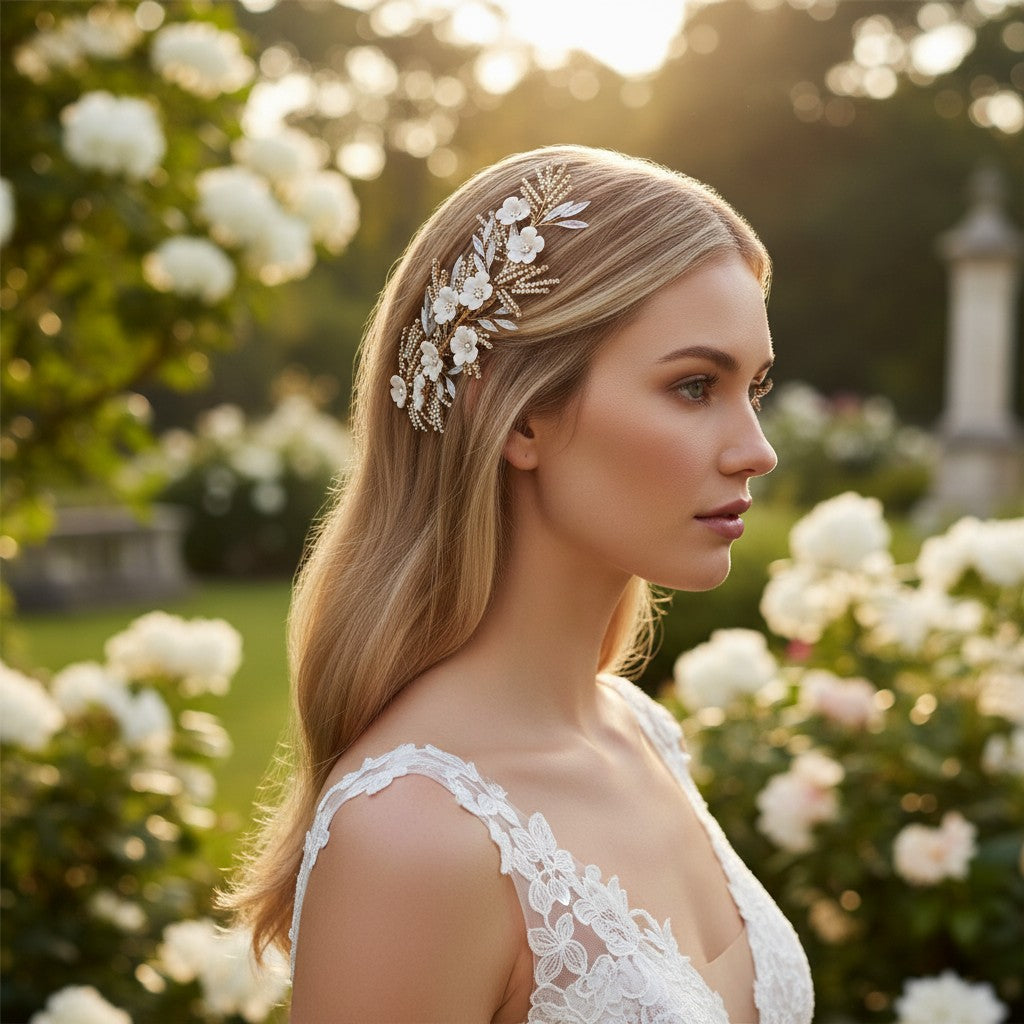 ATHENA COLLECTION - CHARLOTTE HEADPIECE -HC203  GOLD