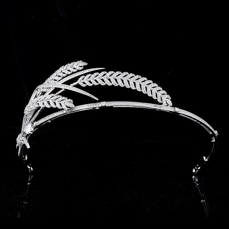 CUBIC ZIRCONIA COLLECTION - GATSBY STARLET HEADPIECE - AHB48 SILVER