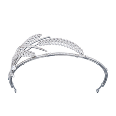 CUBIC ZIRCONIA COLLECTION - GATSBY STARLET HEADPIECE - AHB48 SILVER