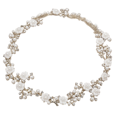 ATHENA COLLECTION - ETERNALLY PEARL HAIR VINE - SILVER HC210