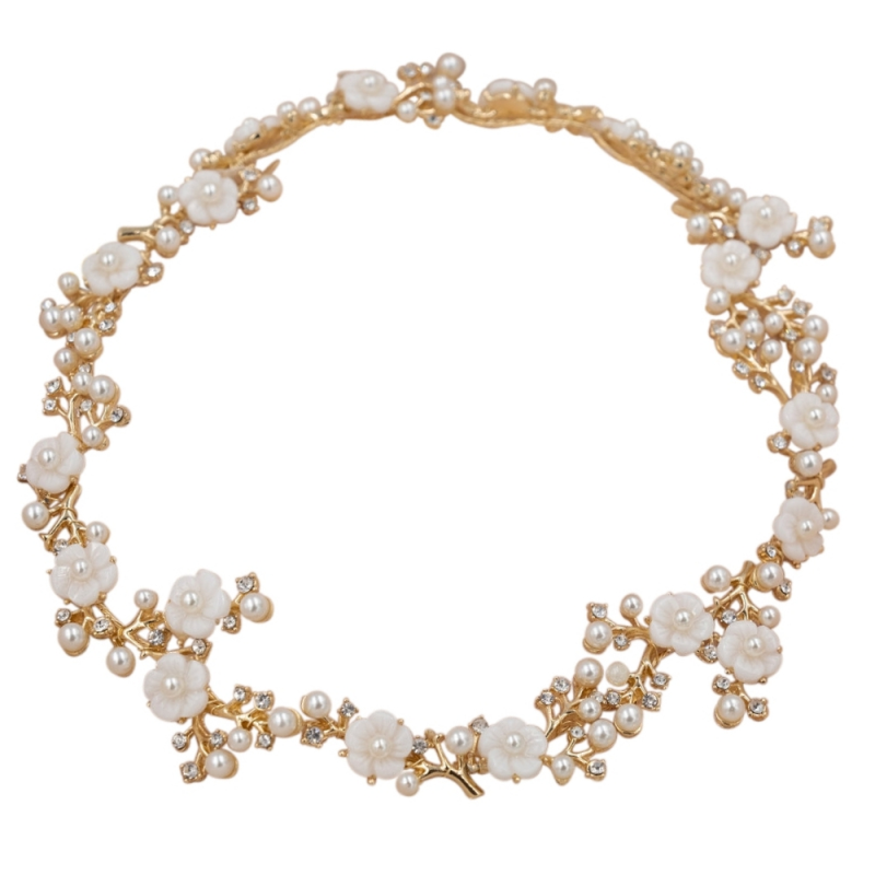 ATHENA COLLECTION - ETERNALLY PEARL HAIR VINE - GOLD HC210