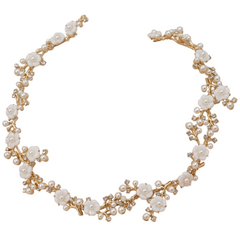 ATHENA COLLECTION - ETERNALLY PEARL HAIR VINE - GOLD HC210
