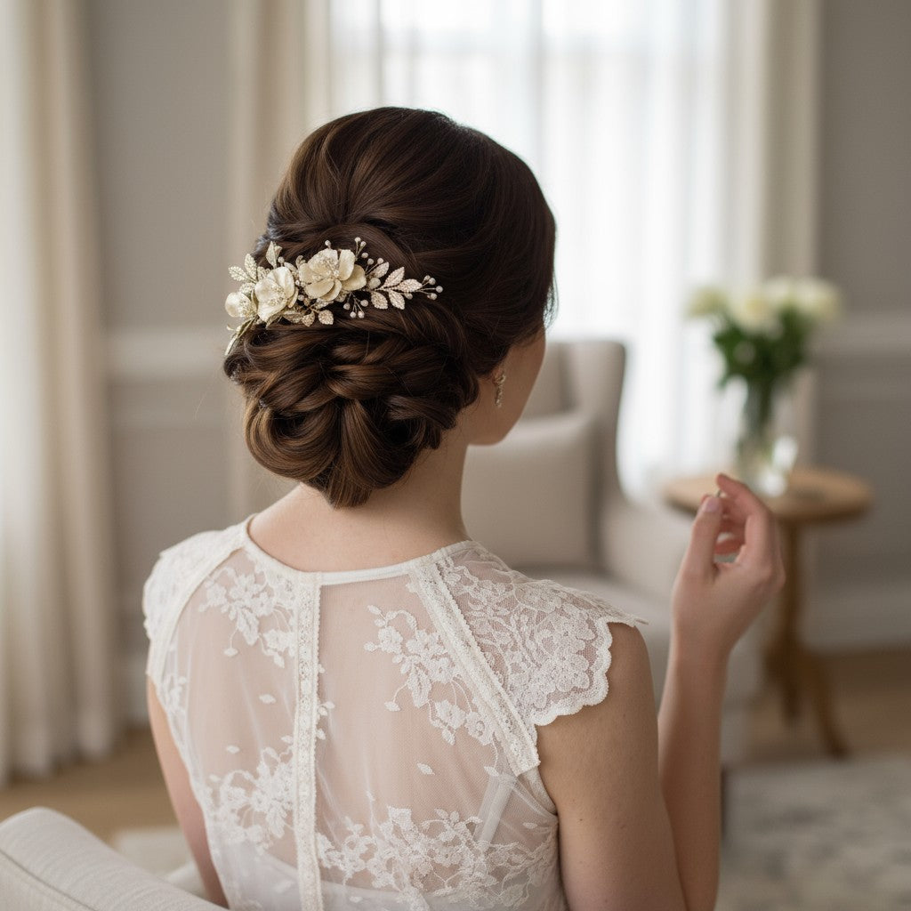 ATHENA COLLECTION - SHIMMERING BRIDAL COMB - HC212