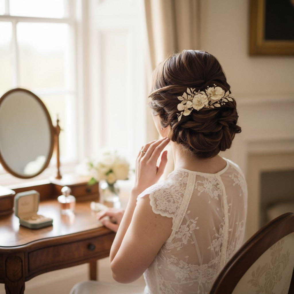 ATHENA COLLECTION - SHIMMERING BRIDAL COMB - HC212