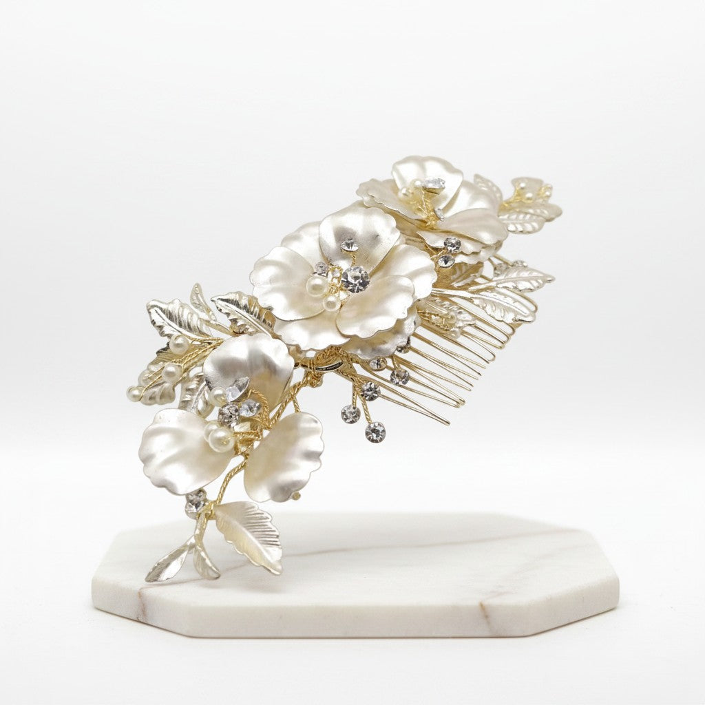 ATHENA COLLECTION - SHIMMERING BRIDAL COMB - HC212