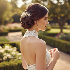 ATHENA COLLECTION - SHIMMERING BRIDAL COMB - HC212