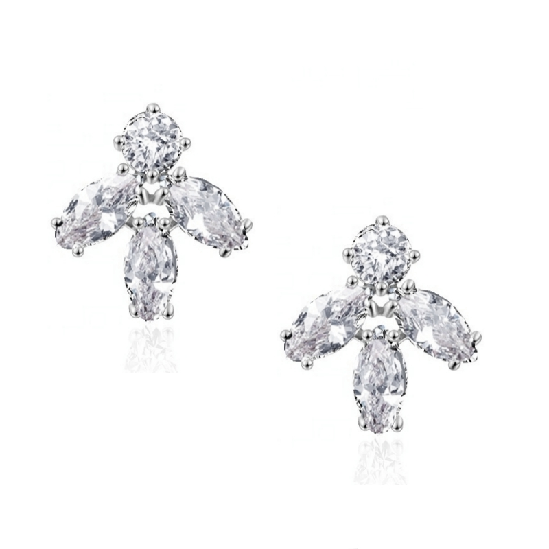 CUBIC ZIRCONIA COLLECTION - DAINTY DAZZLE EARRINGS - CZER532