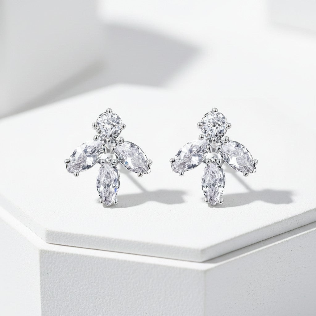 CUBIC ZIRCONIA COLLECTION - DAINTY DAZZLE EARRINGS - CZER532