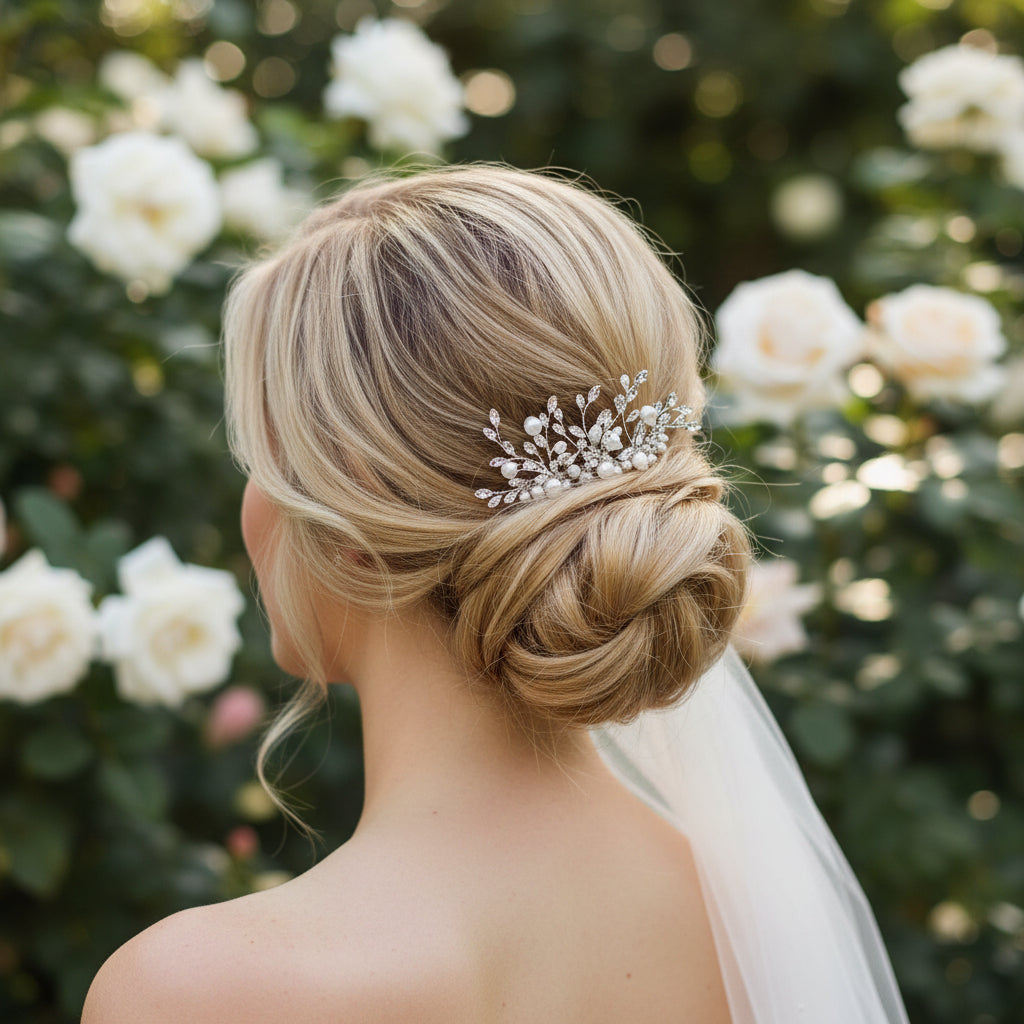 ATHENA COLLECTION - GRACE PEARL HAIR COMB - HC213