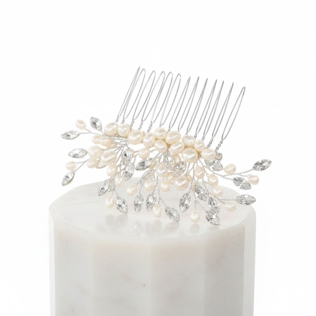 ATHENA COLLECTION - GRACE PEARL HAIR COMB - HC213