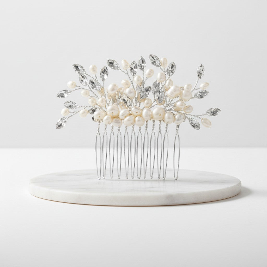 ATHENA COLLECTION - GRACE PEARL HAIR COMB - HC213