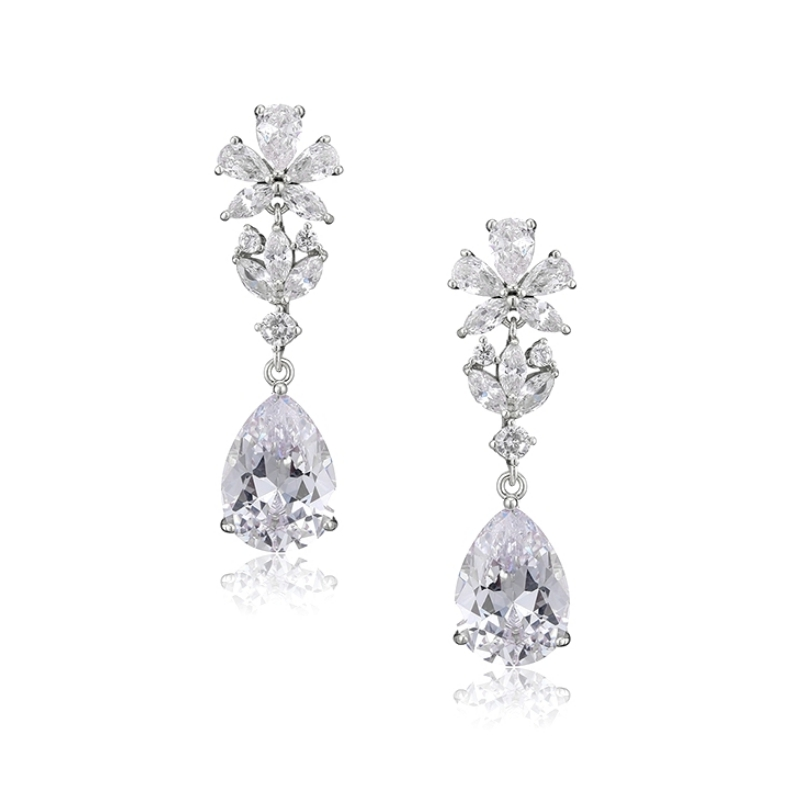 CUBIC ZIRCONIA COLLECTION - GRACEFUL CRYSTAL EARRINGS CZER539