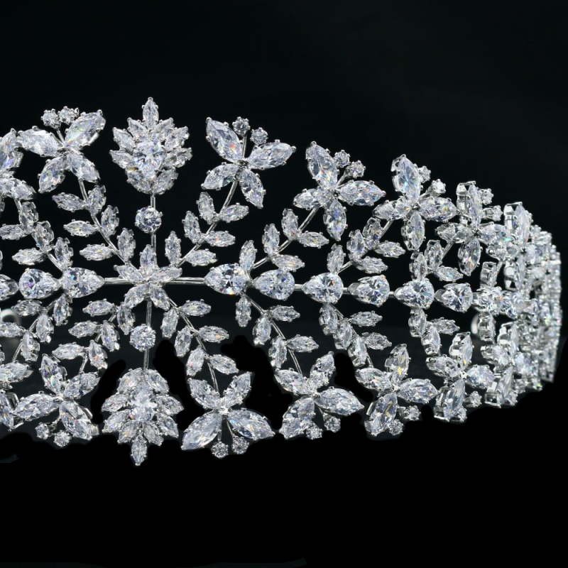 CUBIC ZIRCONIA COLLECTION - GRACEFUL ELEGANCE HEADPIECE - AHB55