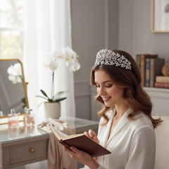 CUBIC ZIRCONIA COLLECTION - GRACEFUL ELEGANCE HEADPIECE - AHB55