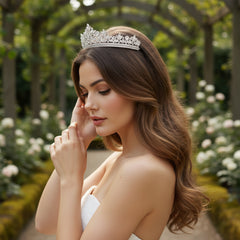 CUBIC ZIRCONIA COLLECTION - STARLET DIVINE TIARA - AHB115