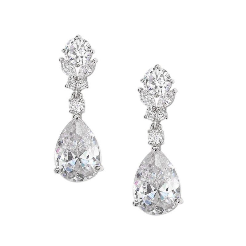 CUBIC ZIRCONIA COLLECTION - CRYSTAL DIVINE EARRINGS - CZER541