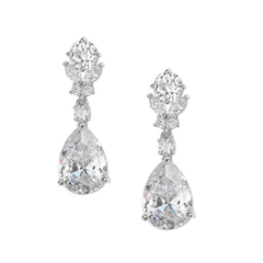 CUBIC ZIRCONIA COLLECTION - CRYSTAL DIVINE EARRINGS - CZER541