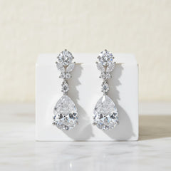 CUBIC ZIRCONIA COLLECTION - CRYSTAL DIVINE EARRINGS - CZER541