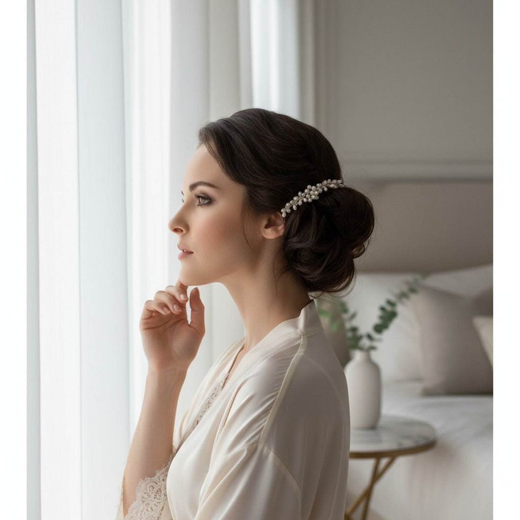 ATHENA COLLECTION - FOREVER PEARLS HAIR COMB - HC214