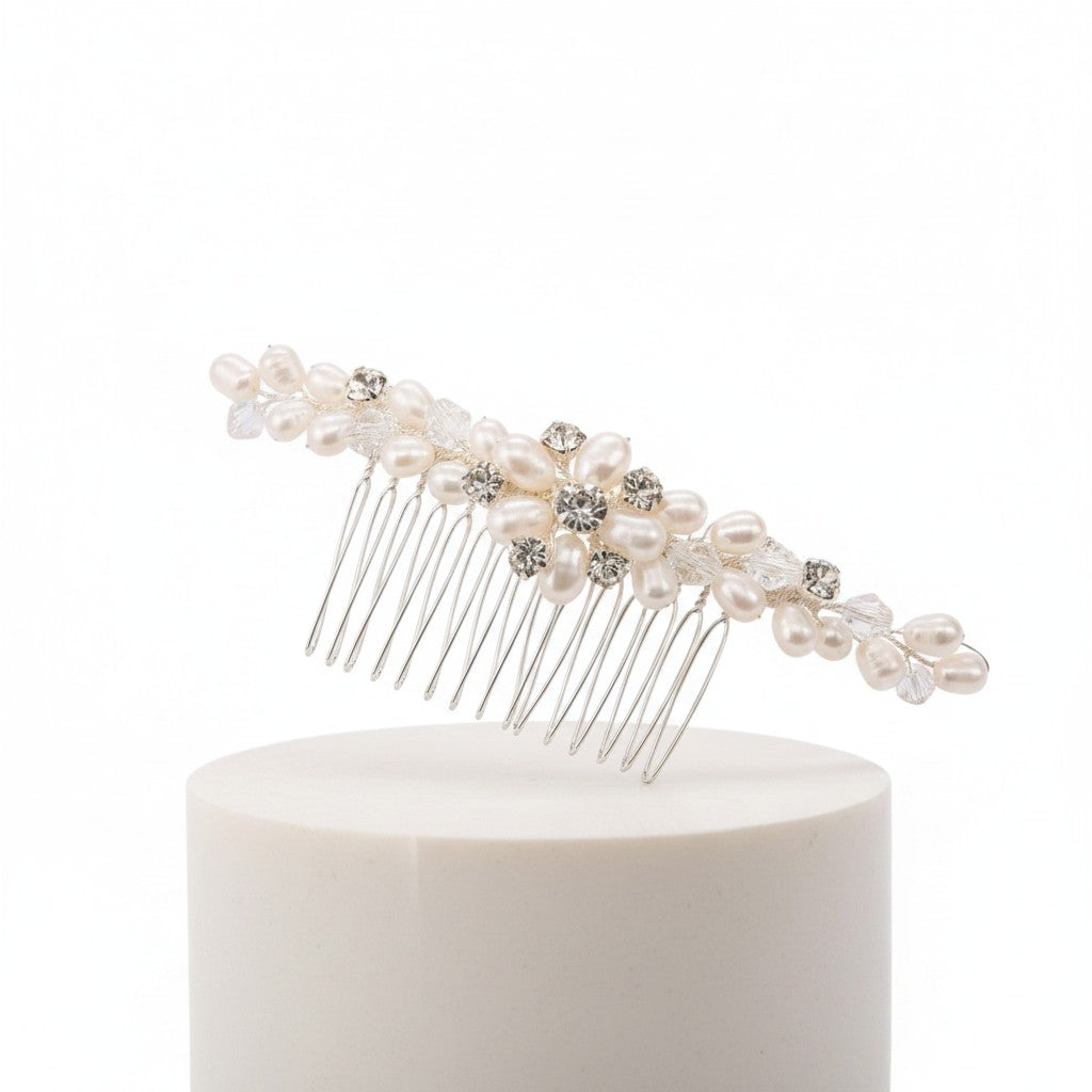 ATHENA COLLECTION - FOREVER PEARLS HAIR COMB - HC214