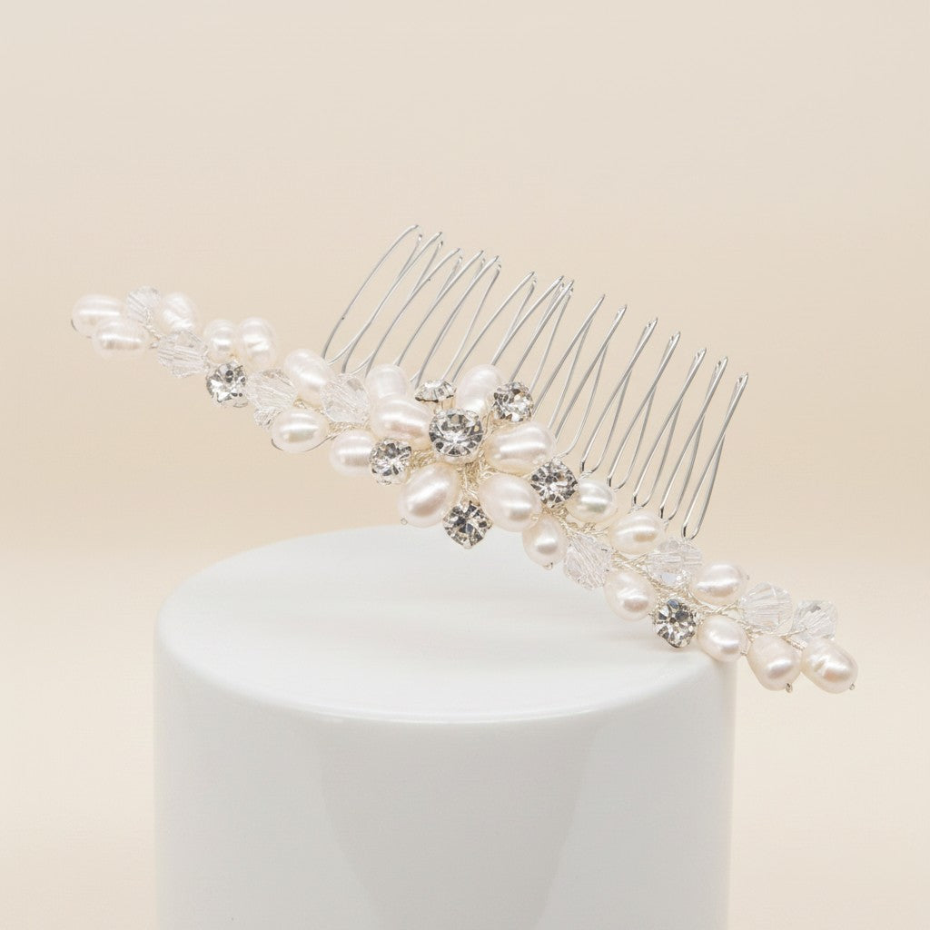 ATHENA COLLECTION - FOREVER PEARLS HAIR COMB - HC214