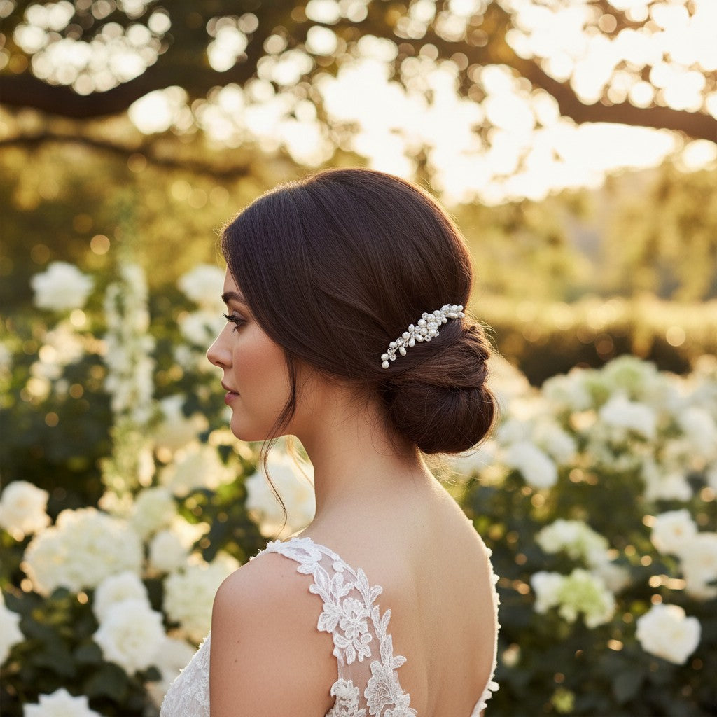 ATHENA COLLECTION - FOREVER PEARLS HAIR COMB - HC214