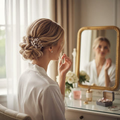 ATHENA COLLECTION - PRETTY CHIC HAIR PINS - SILVER (PAIR) PIN 50