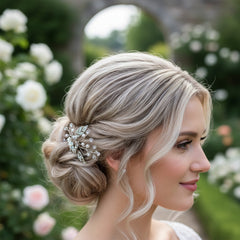 ATHENA COLLECTION - PRETTY CHIC HAIR PINS - SILVER (PAIR) PIN 50