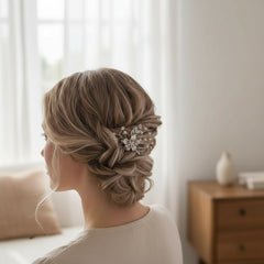 ATHENA COLLECTION - PRETTY CHIC HAIR PINS - SILVER (PAIR) PIN 50