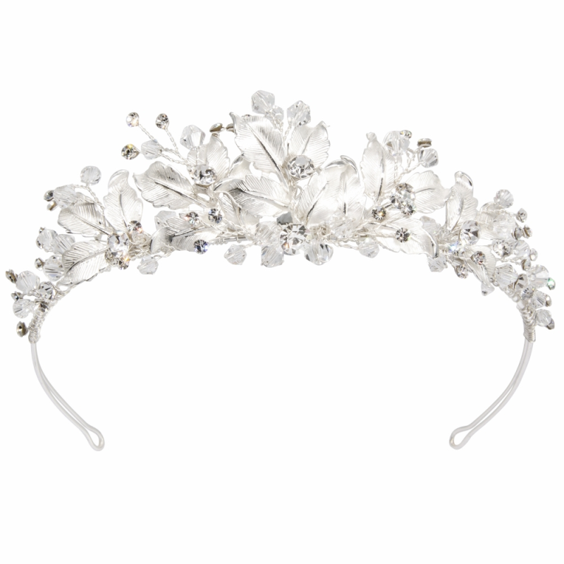 SASSB COLLECTION -  SILVER EXTRAVAGANCE TIARA - (TIARA 23)