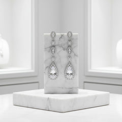 CUBIC ZIRCONIA COLLECTION - VINTAGE TREASURE EARRINGS - CZER545