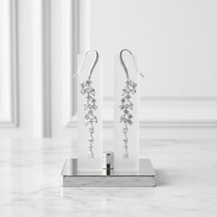 CUBIC ZIRCONIA COLLECTION - SHIMMERING CRYSTAL DROP EARRINGS - CZER546