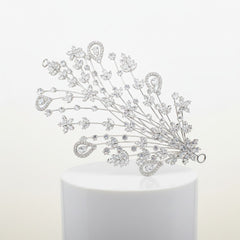 CUBIC ZIRCONIA COLLECTION - EXQUISITE CRYSTAL HEADPIECE - AHB68