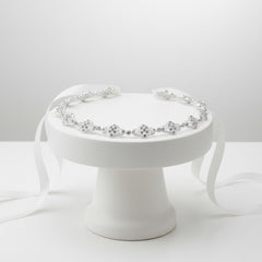 ATHENA COLLECTION - CRYSTALLURE BRIDAL BELT - SILVER (BELT36)