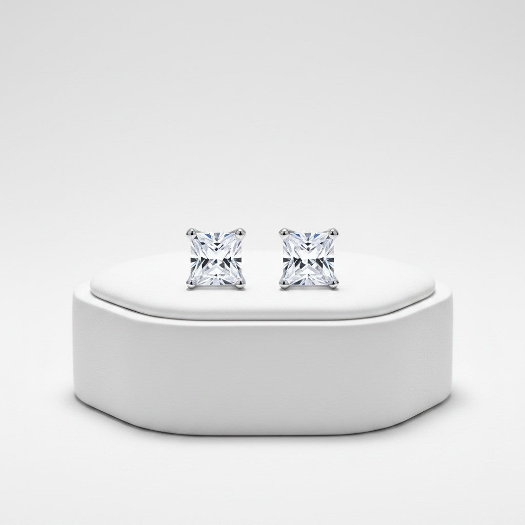 CUBIC ZIRCONIA COLLECTION - DAINTY GEM EARRINGS - CZER554