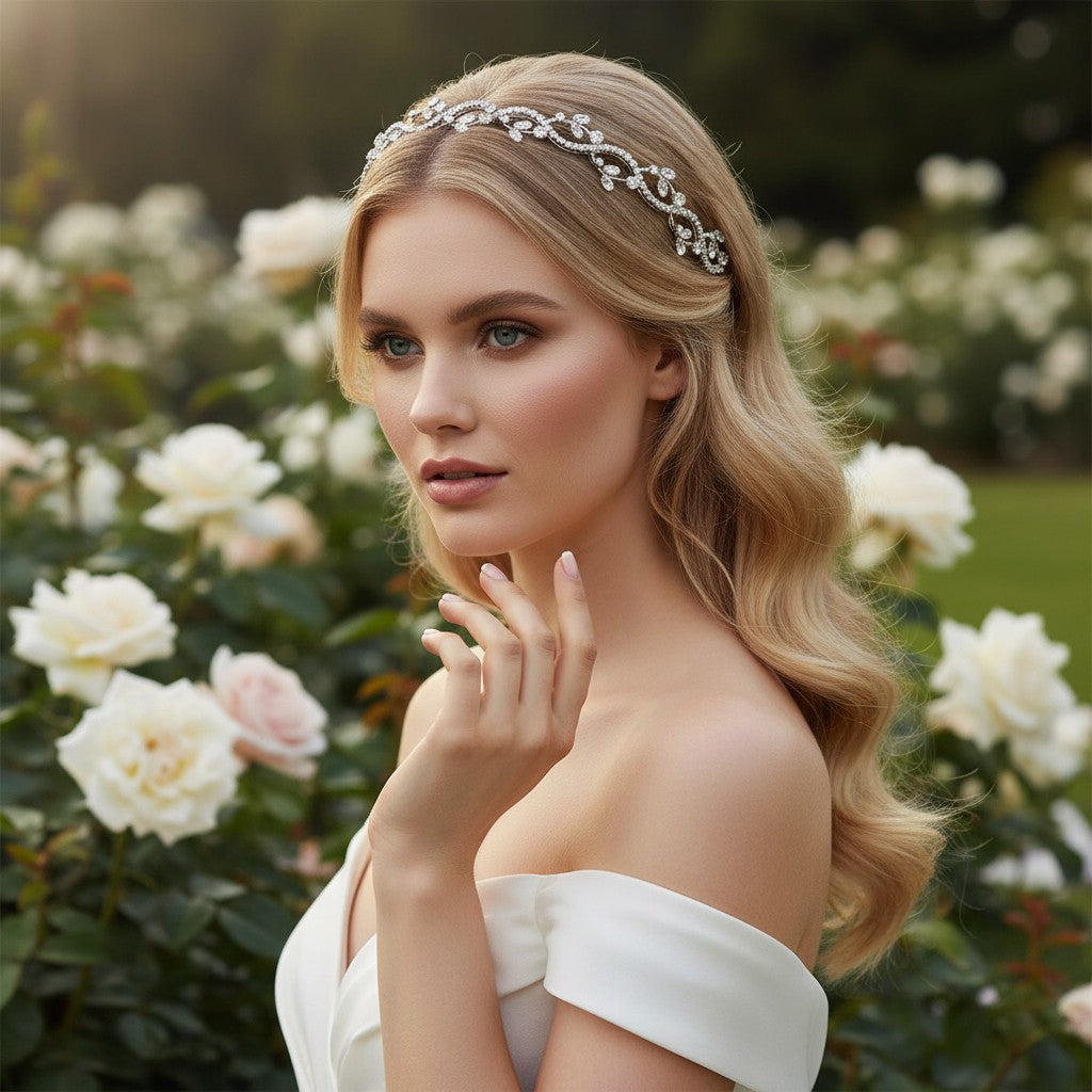 SASSB COLLECTION - LUXE VINE HEADBAND - HDB44 SILVER