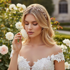 SASSB COLLECTION - LUXE VINE HEADBAND - HDB44 ROSE GOLD
