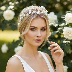 ATHENA COLLECTION - ETERNALLY CHIC HEADBAND - AHB60 SILVER