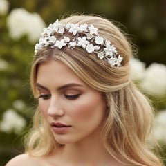 ATHENA COLLECTION - ETERNALLY CHIC HEADBAND - AHB60 SILVER