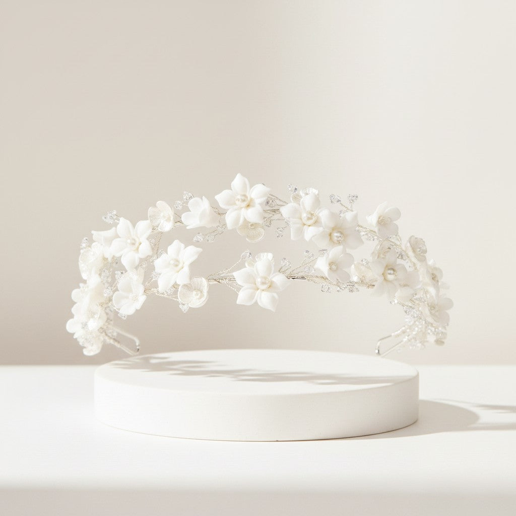 ATHENA COLLECTION - ETERNALLY CHIC HEADBAND - AHB60 SILVER