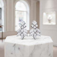 CUBIC ZIRCONIA COLLECTION - CRYSTAL DIVINE EARRINGS - CZER557