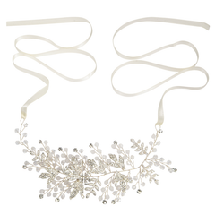 ATHENA COLLECTION - DIVINE CRYSTAL HAIR VINE - HP185 SILVER