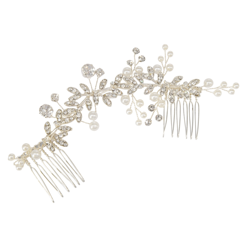 ATHENA COLLECTION - ETERNALLY CRYSTAL COMB - HC219 SILVER